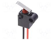 Microswitch SNAP ACTION; 0.01A/13.5VDC; SPST-NC; ON-(OFF); Pos: 2 OMRON Electronic Components