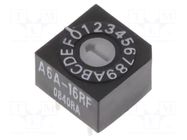 Encoding switch; HEX/BCD; Pos: 16; THT; Rcont max: 200mΩ; 2.45Ncm OMRON Electronic Components
