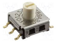 Encoding switch; HEX/BCD; Pos: 16; THT; Rcont max: 200mΩ; 1.96Ncm OMRON Electronic Components