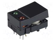 Switch: keypad; Pos: 2; SPST-NO; 0.05A/24VDC; orange; LED; red/green OMRON Electronic Components