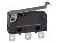 Microswitch SNAP ACTION; 2A/250VAC; 2A/30VDC; SPDT; ON-(ON); D2SW OMRON Electronic Components