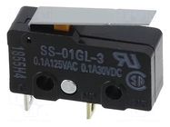 Microswitch SNAP ACTION; 0.1A/125VAC; 0.1A/30VDC; SPST-NO; Pos: 2 OMRON Electronic Components