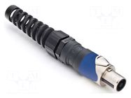 Connector: loudspeaker; plug; female; PIN: 4; for cable; 30A; 133V AMPHENOL