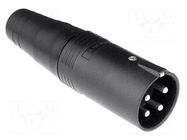 Connector: loudspeaker; plug; male; PIN: 5; for cable; 20A; 200V AMPHENOL