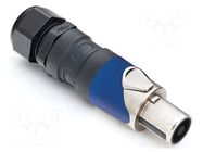 Connector: loudspeaker; plug; female; PIN: 4; for cable; 30A; 133V AMPHENOL