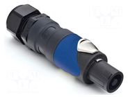 Connector: loudspeaker; plug; female; PIN: 4; for cable; 30A; 133V AMPHENOL