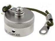 Protection cover; internal bayonet; size 12; aluminum alloy AMPHENOL
