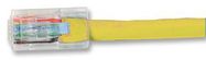 LEAD, CAT6 UNBOOTED UTP, YELLOW, 2M