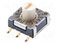Encoding switch; DEC/BCD; Pos: 16; SMT; Rcont max: 100mΩ; LCP; IP67 Same Sky