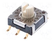 Encoding switch; DEC/BCD; Pos: 16; SMT; Rcont max: 100mΩ; LCP; IP67 Same Sky