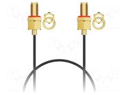 Cable; SMA female,both sides; black; straight,with o-ring seal GCT