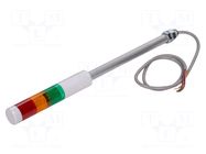 Signalling column; red/amber/green; LED; 24VDC; IP54; LR; ABS PATLITE