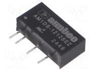 Converter: DC/DC; 1W; Uin: 9.6÷14.4VDC; Uout: 12VDC; Iout: 84mA; SIP7 AIMTEC