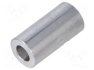 Spacer sleeve; 12mm; cylindrical; aluminium; Out.diam: 6mm DREMEC