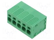 Connector: PCB terminal block; terminal; 40A; 600V; angled 90° ADAM TECH
