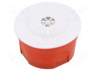 Sound transducer: electromagnetic signaller; Sound level: 110dB MPM
