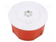Sound transducer: electromagnetic signaller; Sound level: 110dB MPM