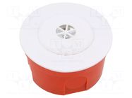 Sound transducer: electromagnetic signaller; Sound level: 110dB MPM