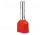 Tip: bootlace ferrule; insulated,double; copper; 1mm2; tinned PHOENIX CONTACT