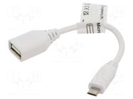 Accessories: connection cable; 80mm; Colour: white RASPBERRY PI