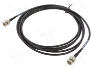 Cable; 3m; BNC male,both sides; black; straight; 0÷40°C; 75Ω 3M