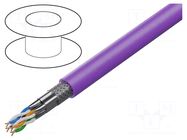 Wire; S/FTP; 4x2x23AWG; 6a; wire; Cu; Insulation: LSZH; blue; 500m BELDEN