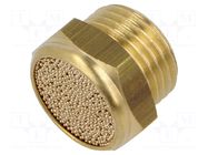 Sound suppression silencer; Thread: G 1/2"; sintered bronze PNEUMAT