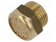 Sound suppression silencer; Thread: G 3/8"; sintered bronze PNEUMAT