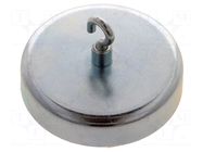 Magnet: permanent; hard ferrite; 350N; 63mm; with hook ELESA+GANTER