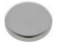 Magnet: permanent; neodymium; 55N; Ø: 24mm; H: 4mm ELESA+GANTER