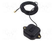 Antenna; BEIDOU,Galileo,GNSS,GPS; RHCP; -40÷85°C; 5m; RG174; SMA u-blox