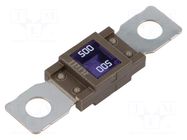 Fuse: fuse; 500A; 32VDC; automotive; 68mm; M8 screw; 68x18.3mm ELED