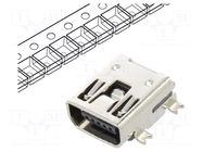 Connector: USB C; socket; SMT; PIN: 5; horizontal ECE
