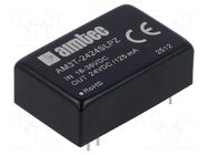 Converter: DC/DC; 3W; Uin: 18÷36VDC; Uout: 24VDC; Iin: 152mA; DIP24 AIMTEC