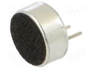 Microphone; electret; 20Hz÷20kHz; 2.2kΩ; -44dB; Ø9.7x4.5mm; 500uA Same Sky