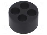 Insert for gland; 8mm; M32; IP68; NBR caoutchouc; Holes no: 4 HELUKABEL
