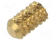 Threaded insert; brass; M4; BN 37875; L: 10.3mm; for plastic TAPPEX