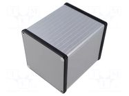 Enclosure: with panel; 1455; X: 104.5mm; Y: 120mm; Z: 104.5mm; grey HAMMOND