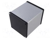 Enclosure: with panel; 1455; X: 104.5mm; Y: 120mm; Z: 104.5mm; grey HAMMOND