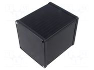 Enclosure: with panel; 1455; X: 104.5mm; Y: 120mm; Z: 104.5mm; black HAMMOND