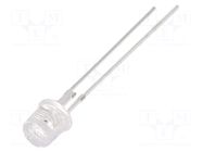 LED; blue; 5mm; 4200÷5800mcd; 140°; Front: flat; 3.2÷3.6VDC; round OPTOSUPPLY