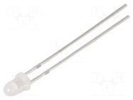 LED; yellow; 3mm; 150÷220mcd; 60°; Front: convex; 2.1÷2.6VDC; round OPTOSUPPLY