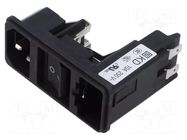 IEC 60320 connector KD Power Entry Module 10A C14 SCHURTER