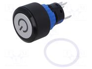 Switch: push-button; Pos: 2; SPDT; 0.5A/220VAC; 1A/24VDC; ON-ON ONPOW