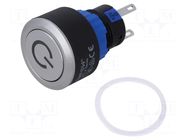 Switch: push-button; Pos: 2; SPDT; 0.5A/220VAC; 1A/24VDC; ON-ON ONPOW