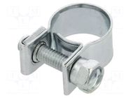 T-bolt clamp; W: 9mm; Clamping: 10÷12mm; zinc plated steel; Mini MPC INDUSTRIES