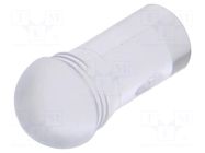 Fiber for LED; Ø5.2mm; L: 8.2mm; round; Front: convex; straight MENTOR