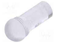 Fiber for LED; Ø5.2mm; L: 9.5mm; round; Front: convex; straight MENTOR