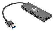 4-PORT PORTABLE SLIM USB 3.0 SUPERSPEED HUB W/ BUILT IN CABLE 12AC2814