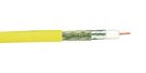COAXIAL CABLE, 26AWG, 30.5M, 50 OHM, YEL